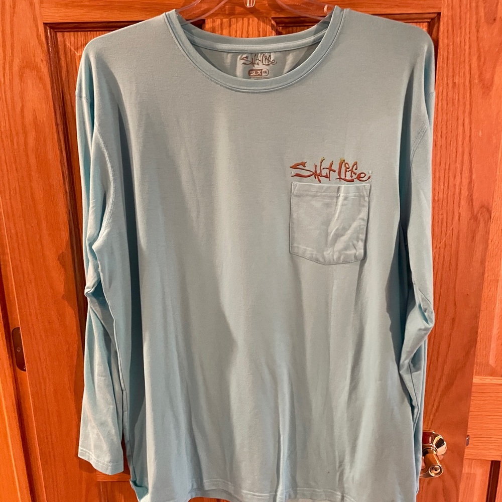 Salt Life Men's Teal Long Sleeve Tee